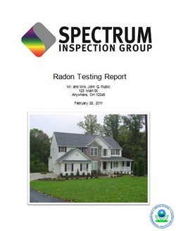 Radon Testing Home Inspection Akron Ohio